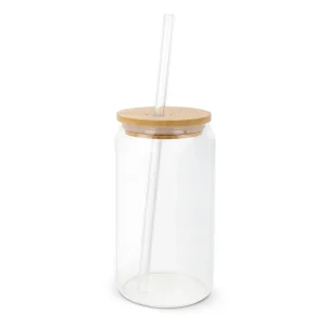 Bicchiere con coperchio in bambù 450 ml